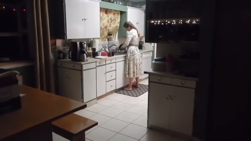 Sister caught kitchen