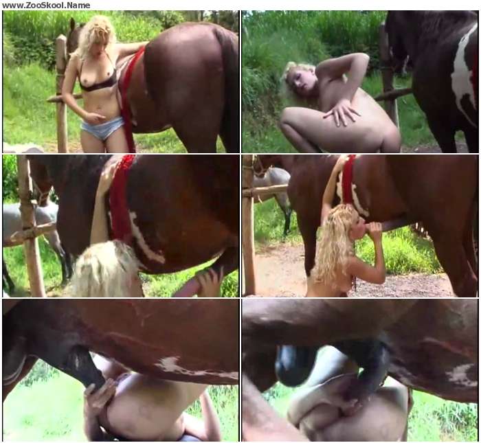 Horse porn cum