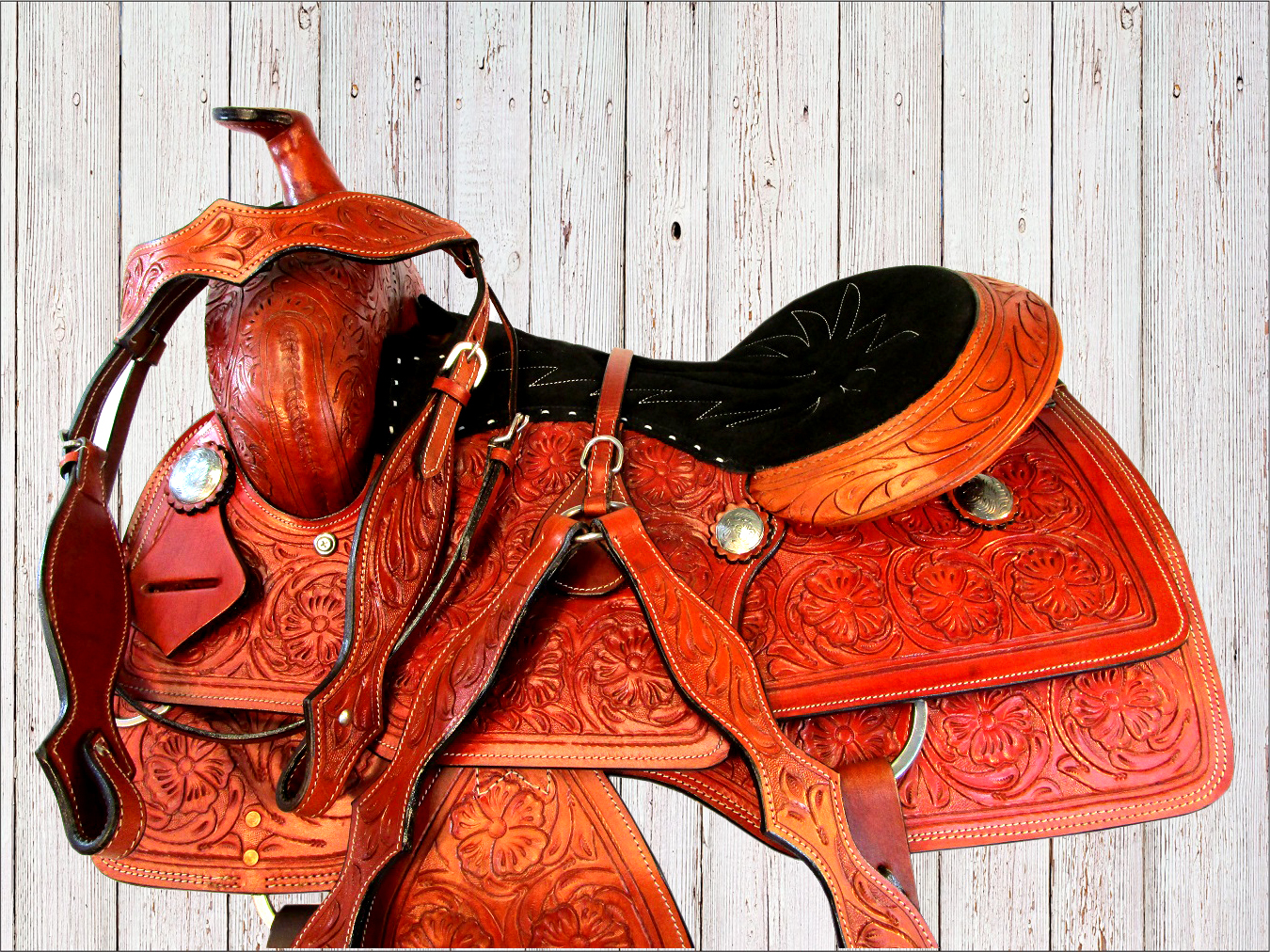 Comfy Cush Acolchado Western placer amarrar Rancho Trail Reining silla 16 17 Comfy Cush Acolchado Western placer amarrar Rancho Trail Reining silla 16 17