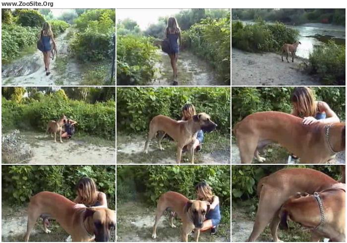 Cute Girl Playing With Dog - ZooSex Tube Amateur | Zoo Sex Site â„–1