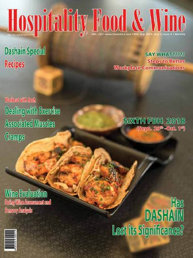 Hospitality Food & Wine – September 2018 Hospitality Food & Wine – September 2018