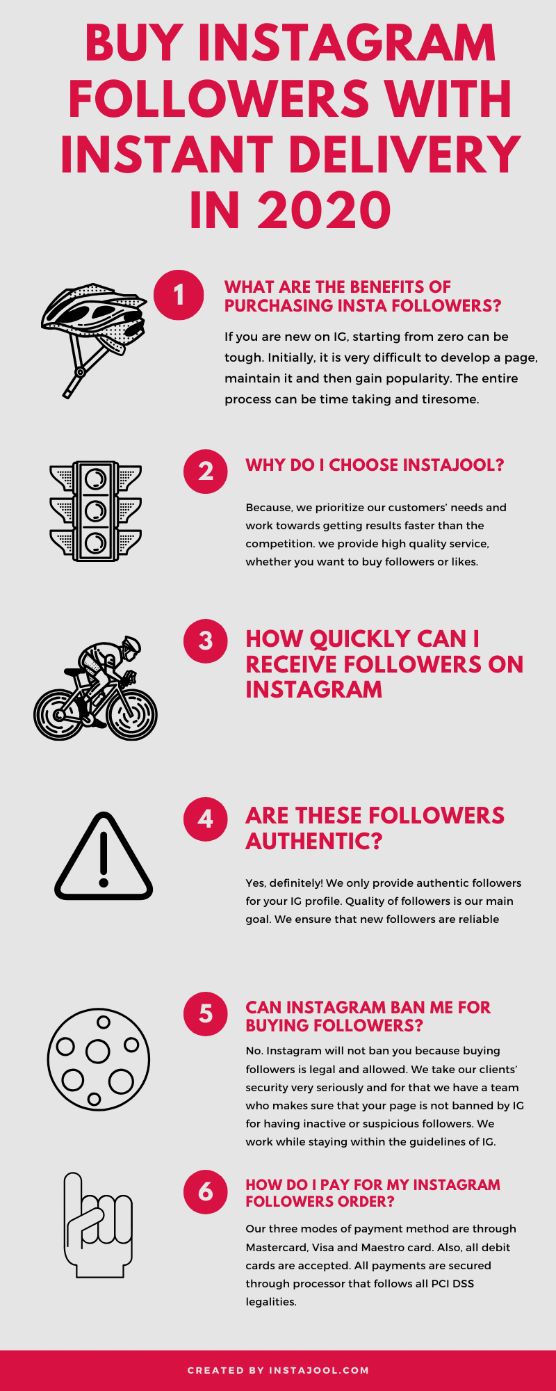 Buy Instagram Followers with Instant Delivery in 2020 Infographic by Instajool.com.png