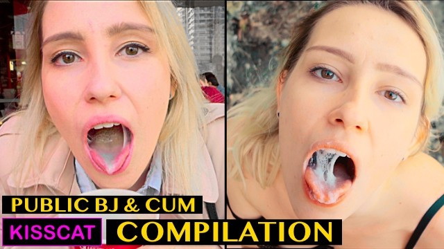 Mouth Cum Sucking - KisscatPublic - Kiss Cat - Risky Blowjob with Cum in Mouth Swallow - Public  Agent Pickup Student to Outdoor Sucking FullHD 1080p Â» Porn video on  EbaLend, Best porn online