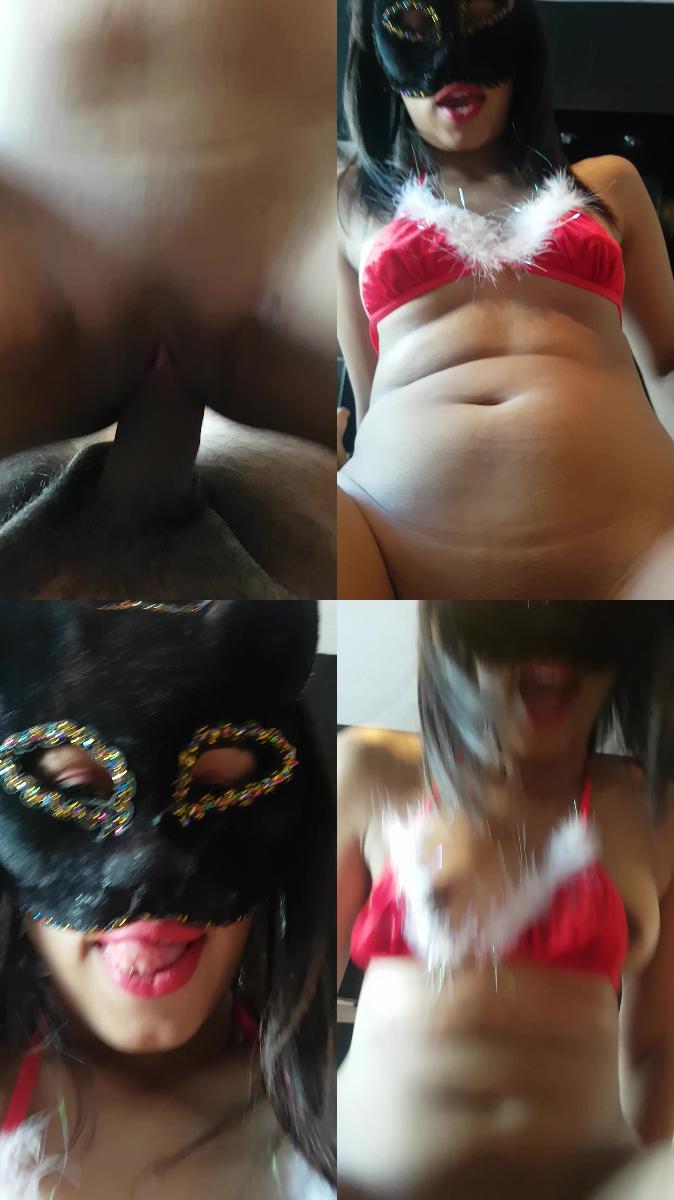 masked maya i ride a big cock and get stretched open