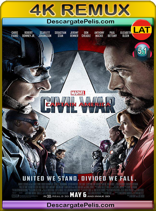 Captain America. Civil war 2016 4K Remux Latino-Inglés - DescargatePelis
